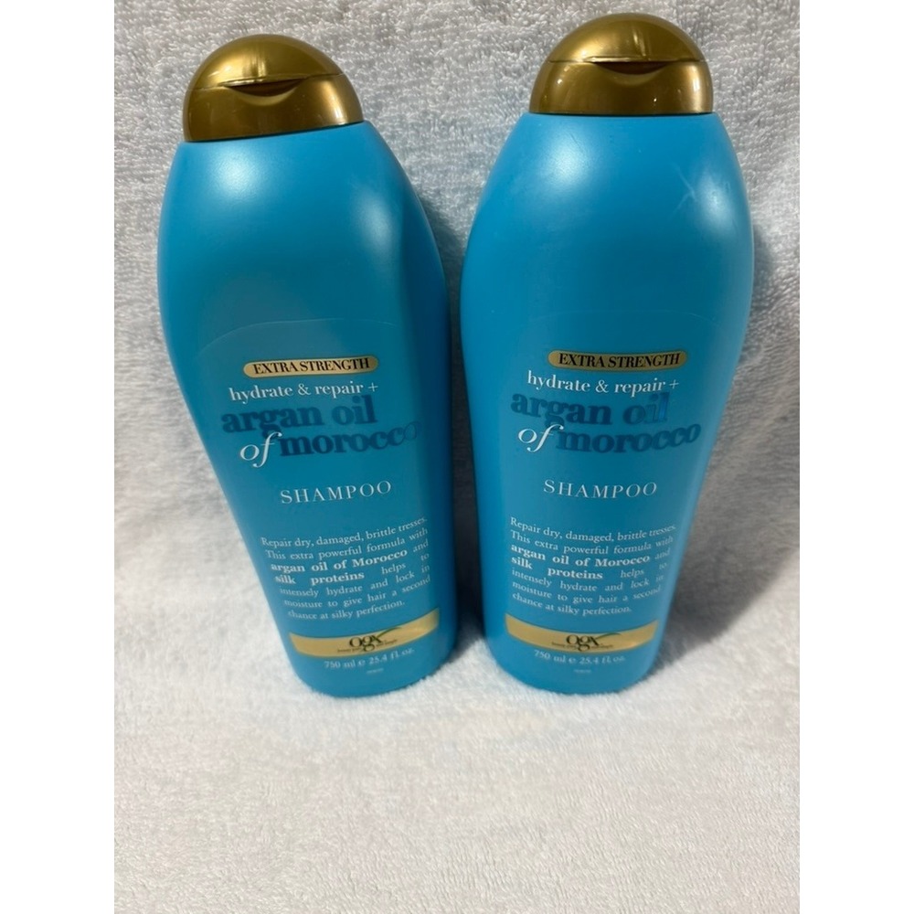 OGX Extra Strength Hydrate Repair Argan Oil of Morocco Shampoo 25.4oz 2 Pack